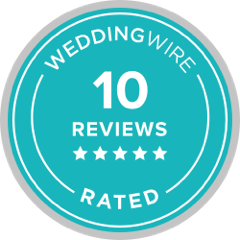 WeddingWire Rated &mdash; 10 Reviews