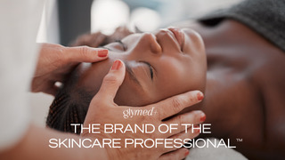 GlyMed Plus - The Brand of the Skincare Professional lifestyle shot showcasing pharmaceutical-grade products in a professional setting