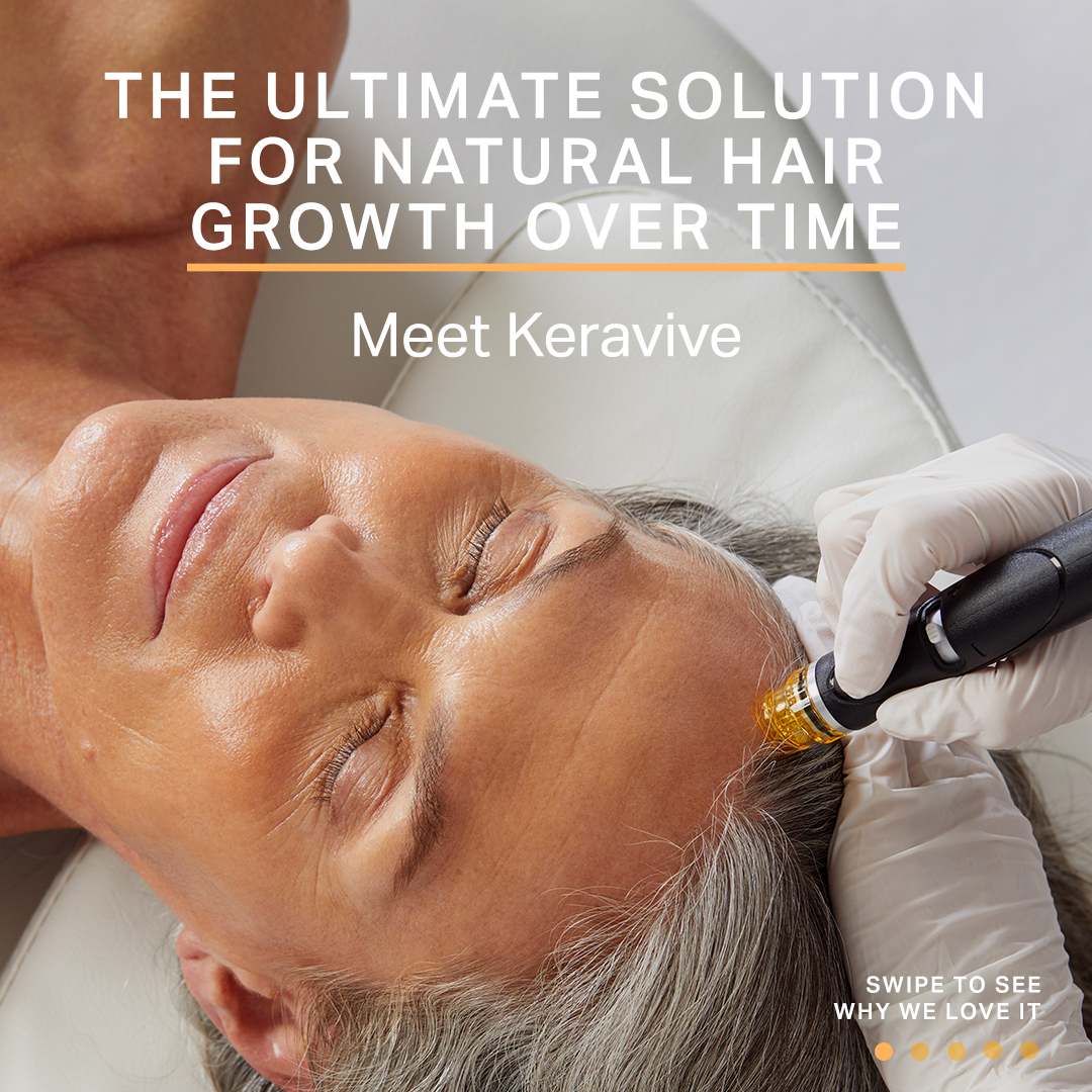 Keravive scalp treatment for healthier hair and scalp at The Skin Tune in Ramsey, NJ