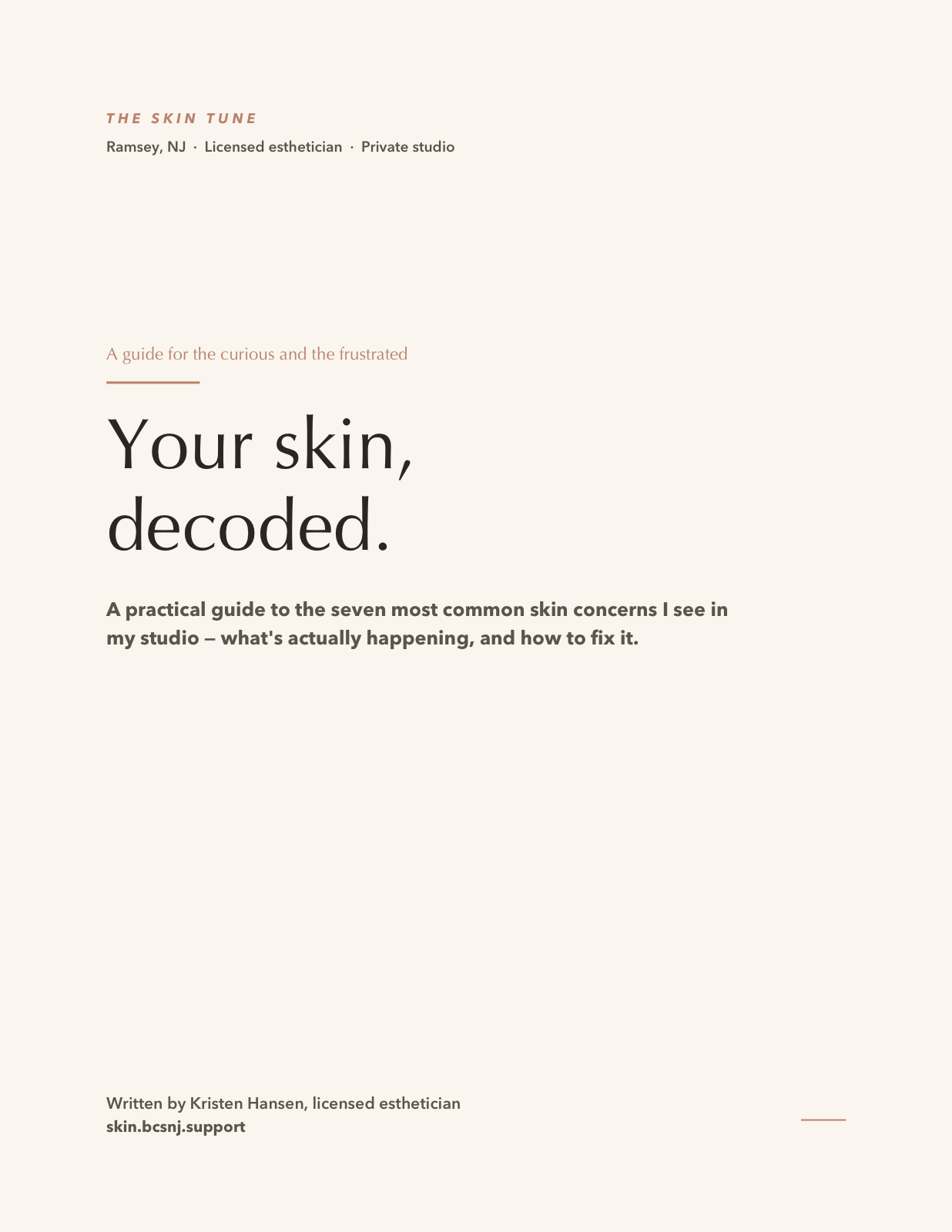 Your Skin, Decoded guide cover